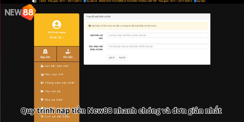 Hướng Dẫn Nạp Tiền New88 Nhanh Chóng, chuẩn nhất 2023 Quy trình nạp tiền New88 nhanh chóng và đơn giản nhất