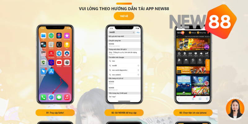Hướng Dẫn Tải App New88 Với 3 Phút Cho Androd & iOS Tải app New88 cho android siêu tốc độ với 4 bước