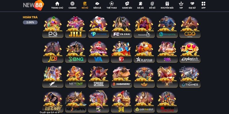 Nổ Hũ New88 – Thế Giới Săn Jackpot Xanh Chín Nhất Việt Nam Cách quay hũ tại nhà cái